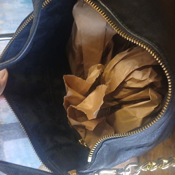 Michael Kors Black Bedford Leather Shoulder/Crossbody/ Handbag - Picture 12 of 15